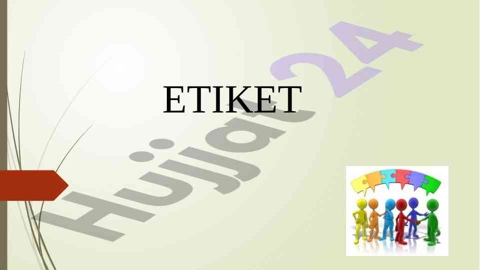 Etiket va kommunikativ kompetentsiya asoslari