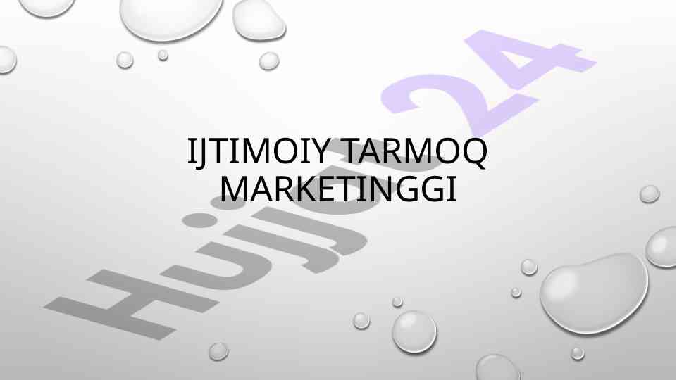 Ijtimoiy tarmoq marketingini tushunish strategiyalari