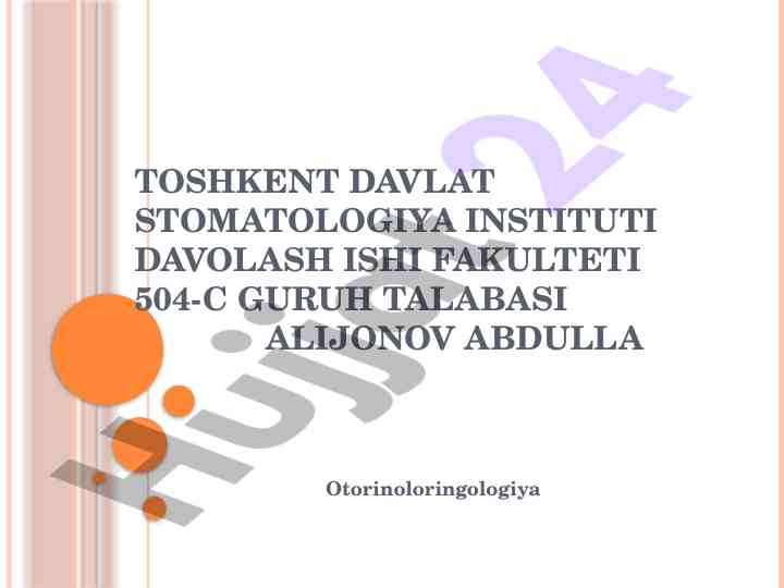 Burundan qon oqishini to‘xtatish bo‘yicha tahlil