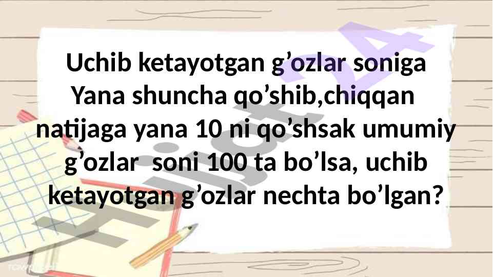 Matematik masalalar va hisoblash misollari