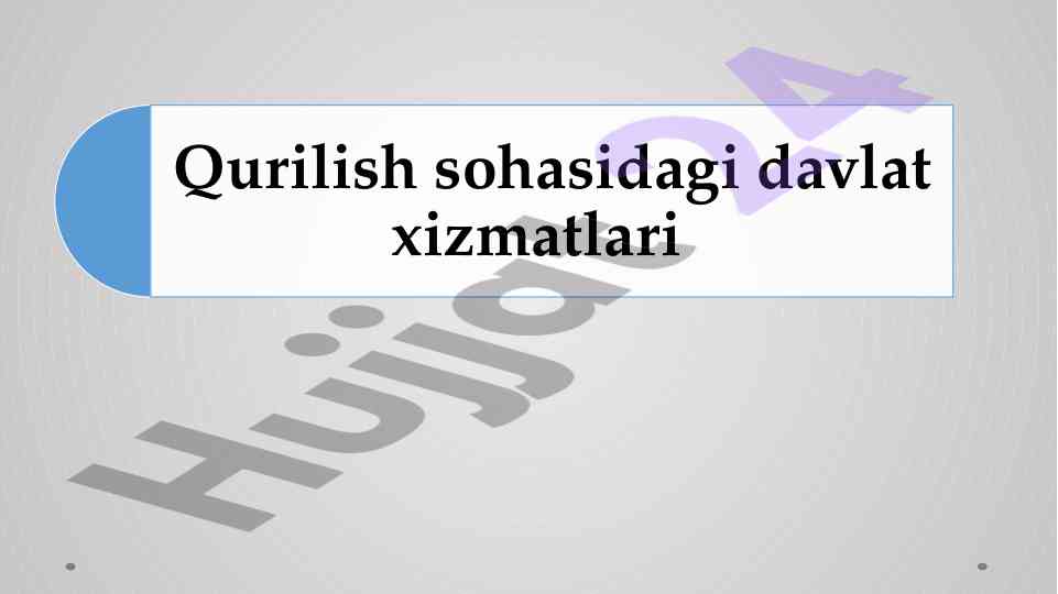 Reja taqdimoti mavzusi bo'yicha yondashuvlar