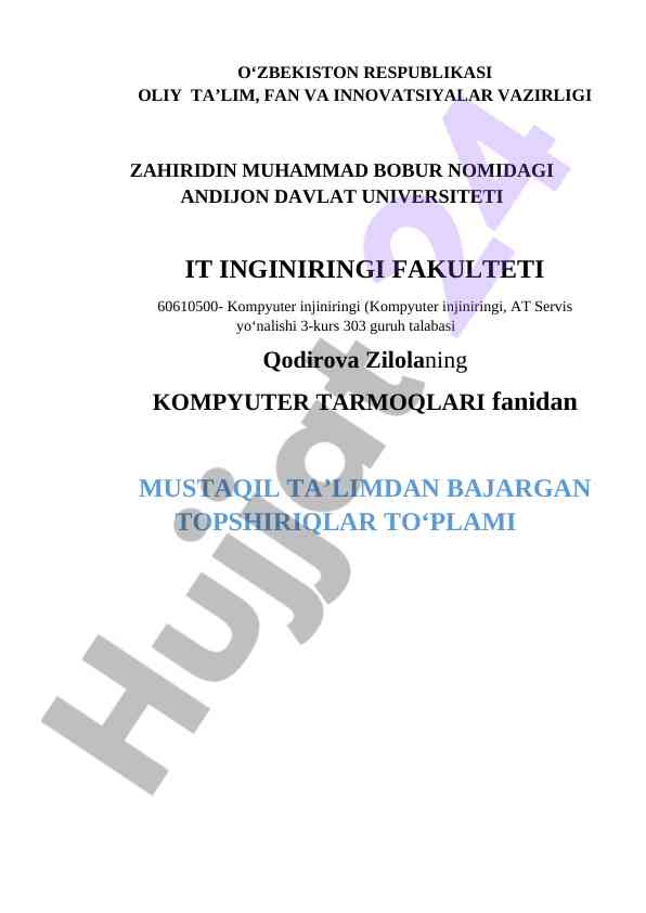 Tarmoq protokollari va ilovalar bilan tanishtirish