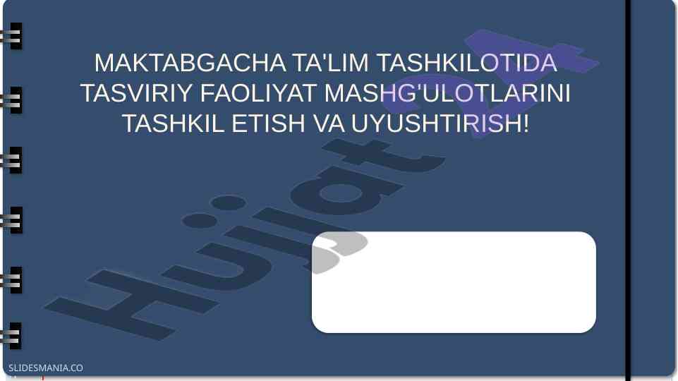Maktabgacha ta'lim tashkilotida tasviriy faoliyat