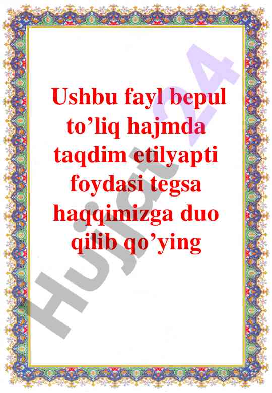 4-sinf tarbiya fani ko’rgazmalari