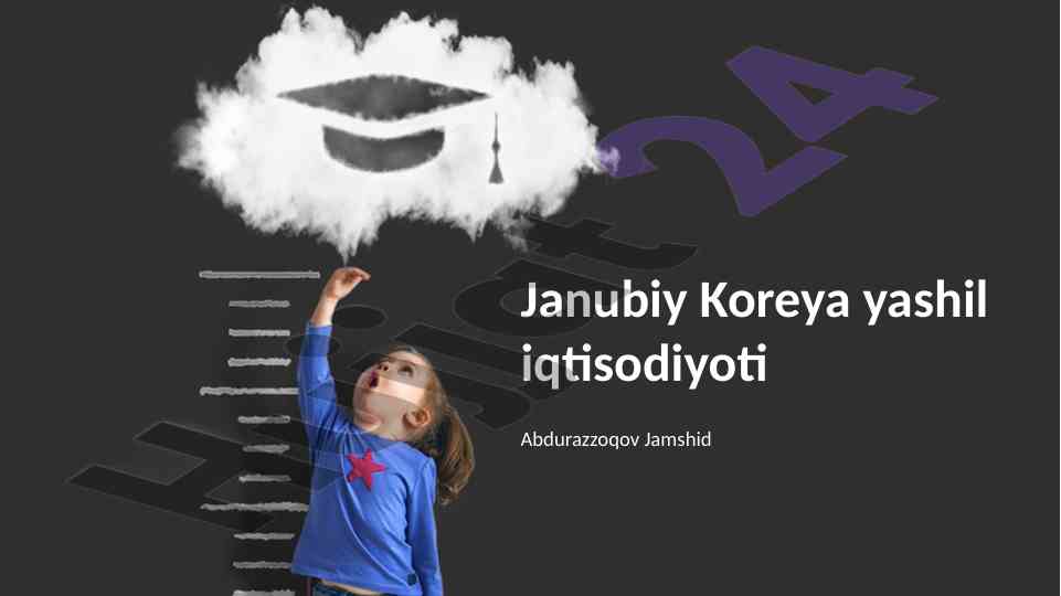 Janubiy koreya yashil iqtisodiyoti: tendentsiyalar va kelajak