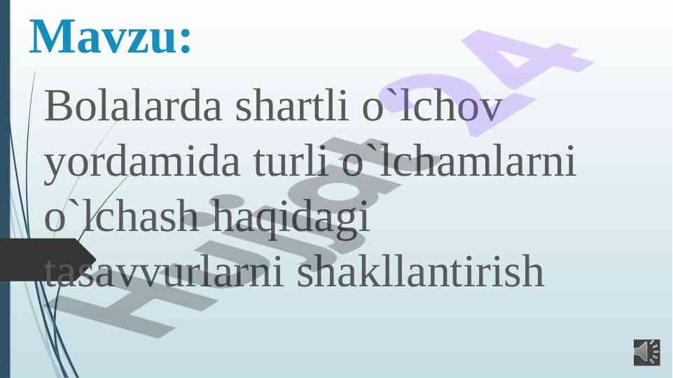 Bolalarda o'lchov yordamida o'lchamlarni o'lchash