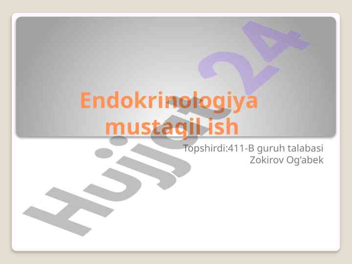 Viril sindromi haqida ma'lumotlar tahlili