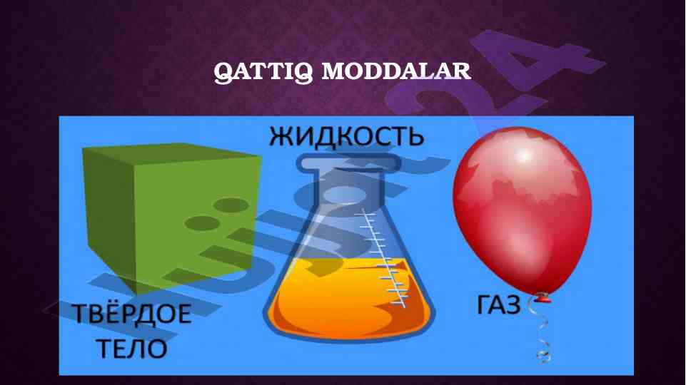 Qattiq moddalar va ularning xususiyatlari