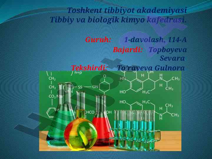 Elektrokimyo asoslari va potensiometriya tahlili