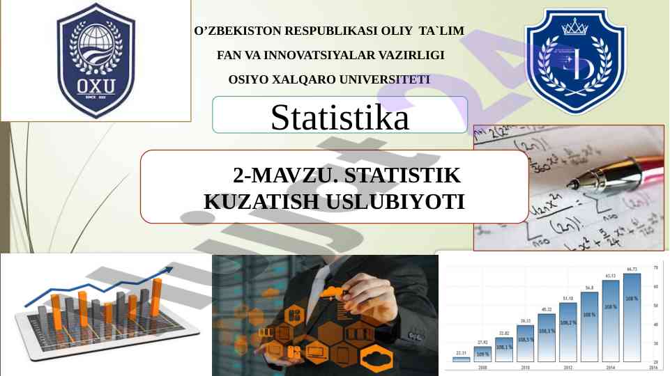 Statistik kuzatish usuliyoti tahlili