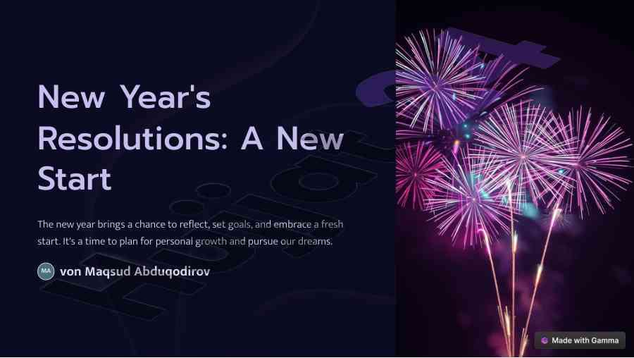 New year's resolutions for personal growth and success