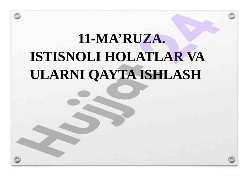 C++ istisnolari: xatolarni qayta ishlash usullari