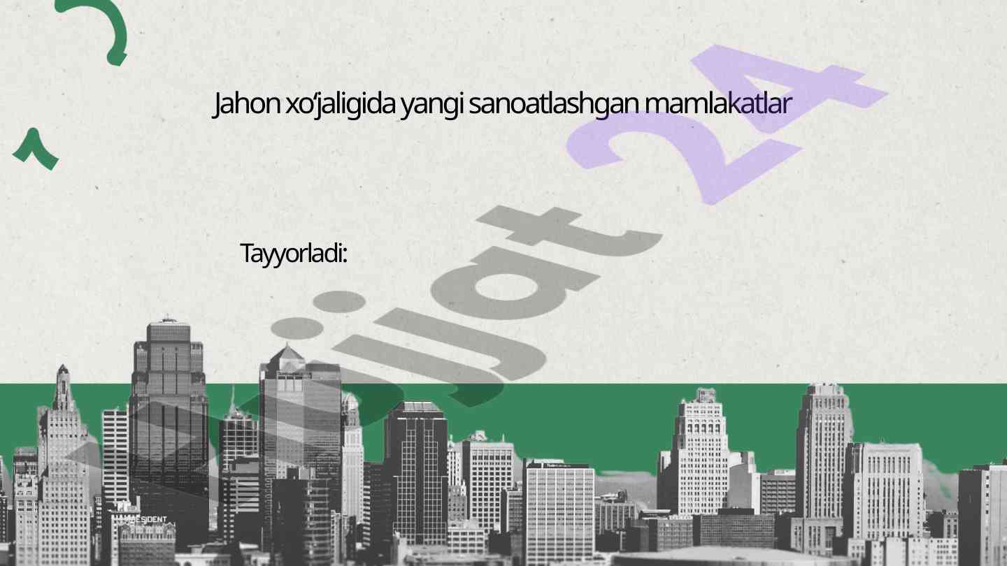 Yangi sanoatlashgan mamlakatlar nics ta'rifi va xususiyatlar