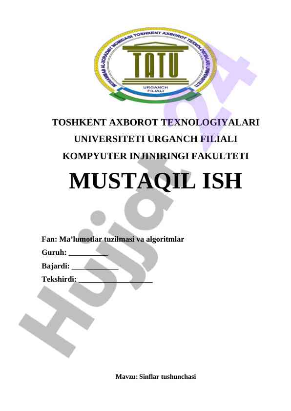 Sinflar tushunchasi va ularning dasturlashdagi roli