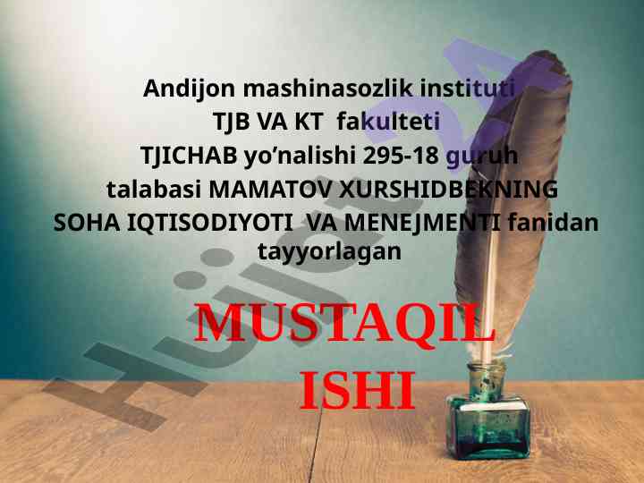 Innovatsiya faoliyat xarajatlarini boshqarish