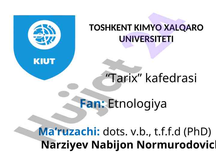 Kavkaz xalqlari etnologiyasi va madaniyati