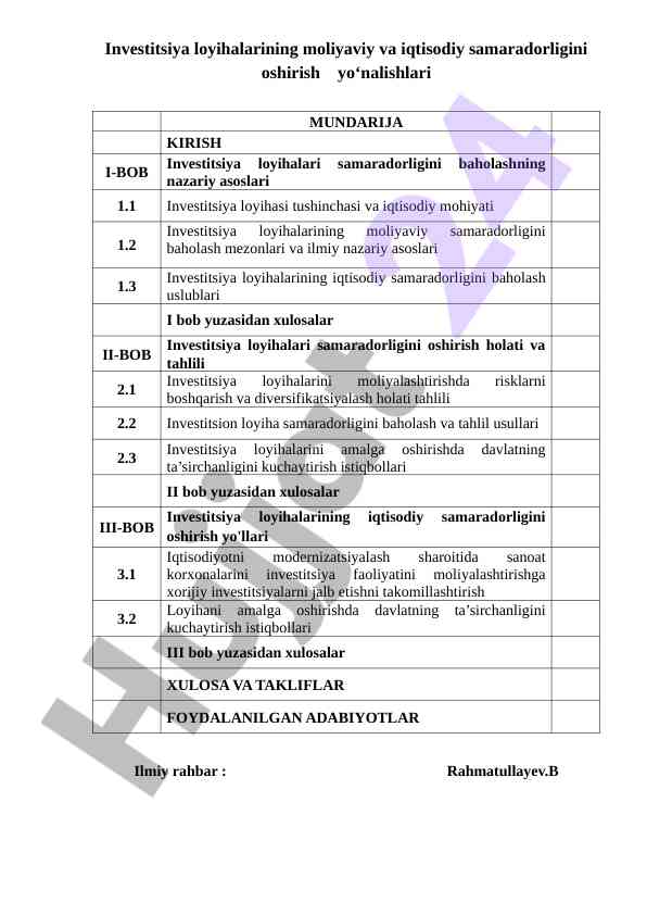Ilmiy tadqiqot natijalari