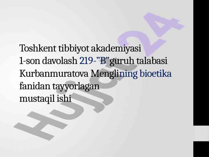 Vrach va bemor munosabatlarining etik modellari