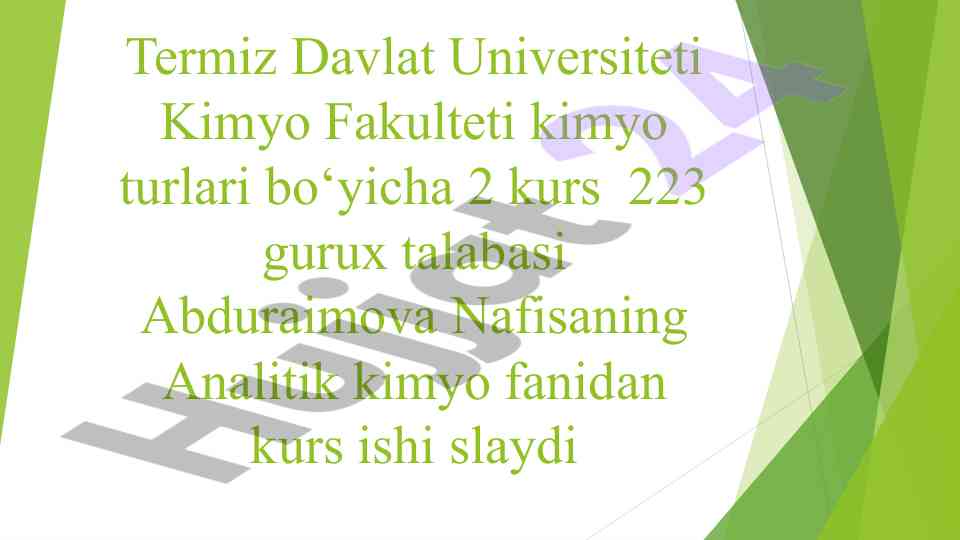 Voltamperometriya zamonaviy usullari tahlili