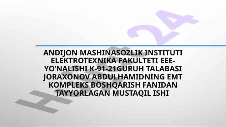 Avtonom invertorlar bilan tanishtirish ishlari