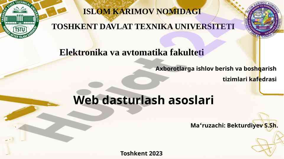 Html forms: foydalanuvchi ma'lumotlarini saqlash
