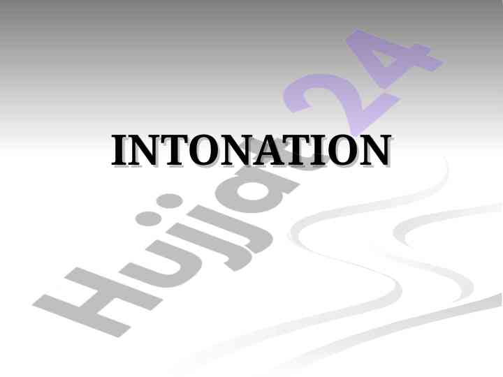 Understanding intonation patterns in spoken language
