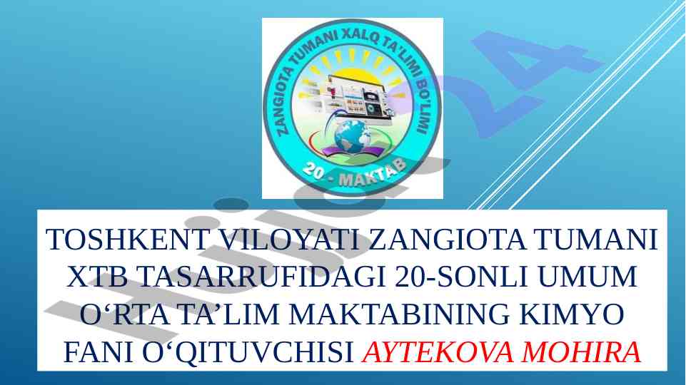 Kimyoviy modda – atom va molekulalar uyushmasi