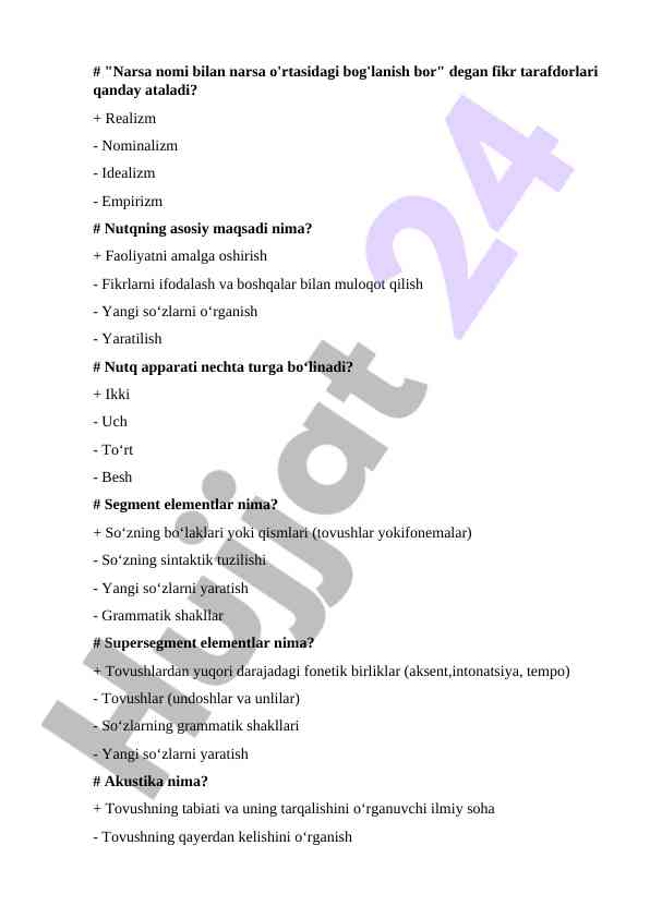 Nutqning tarixi va akustika asoslari