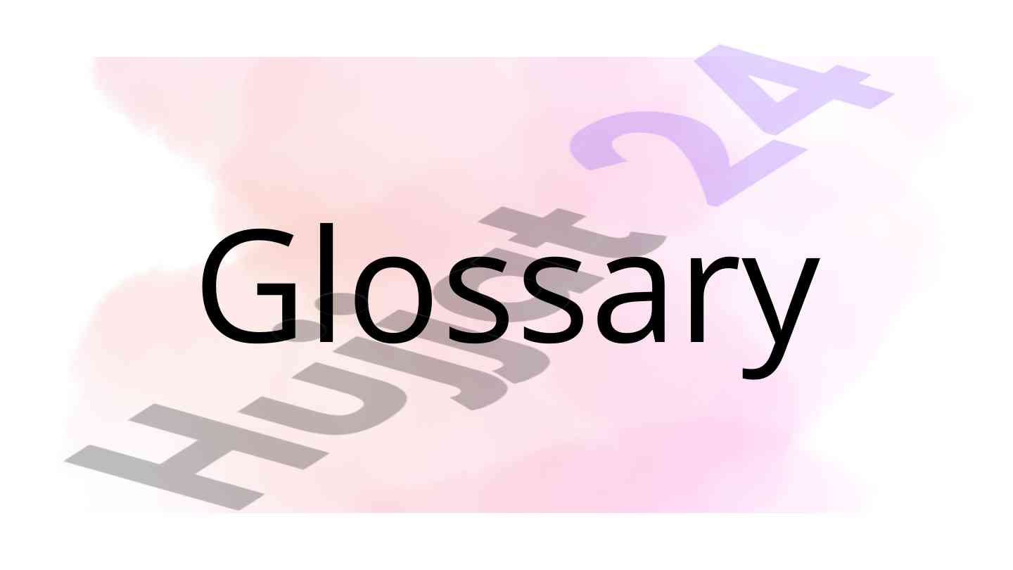 Glossary of key terms in various fields