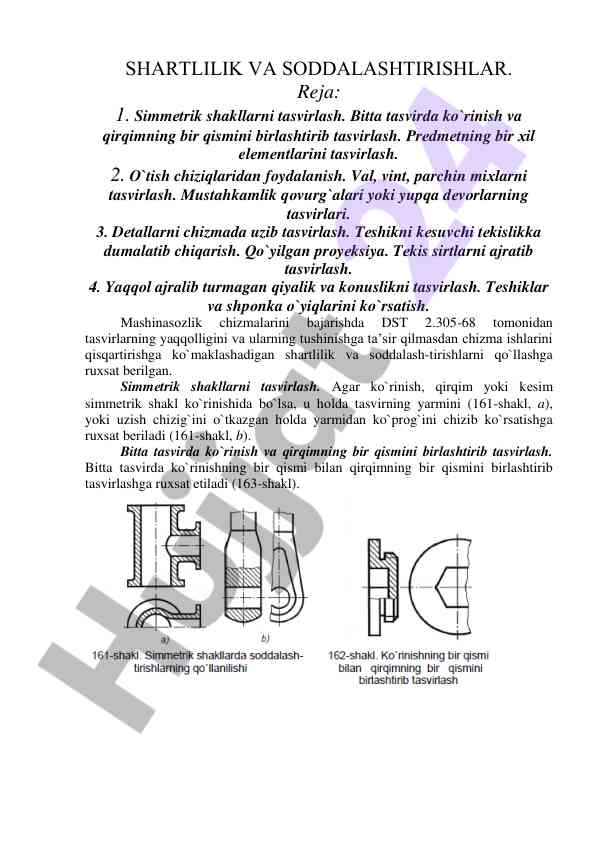 Simmеtrik shakllarni tasvirlash va soddalashtirish