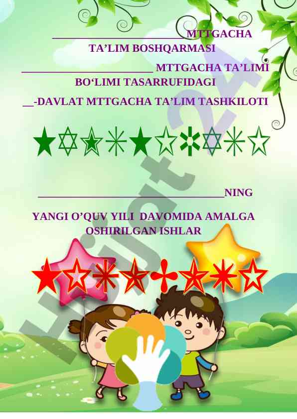 Yangilangan o‘quv yili davomidagi ishlar tahlili
