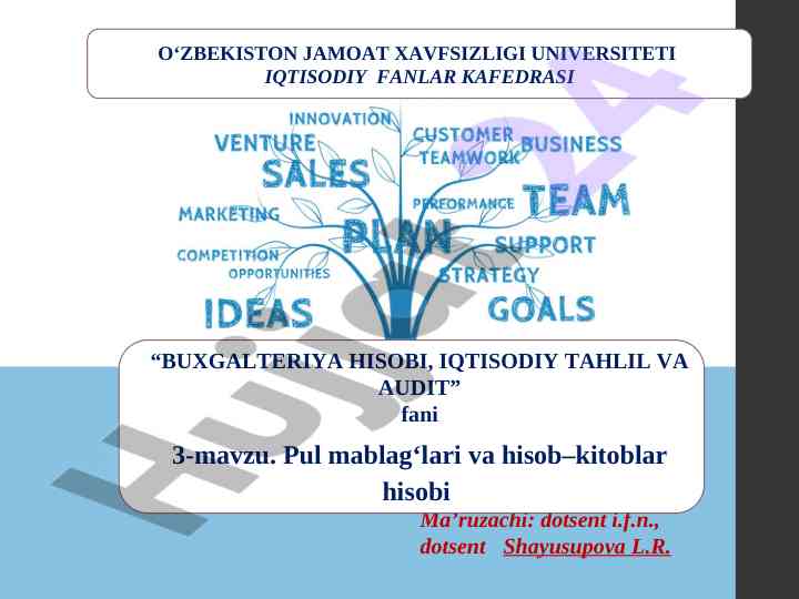 Pul mablag'lari va hisob-kitoblar hisobi