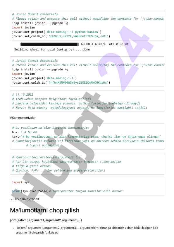 Data mining metodologiyasi asosida maʼlumot tahlili