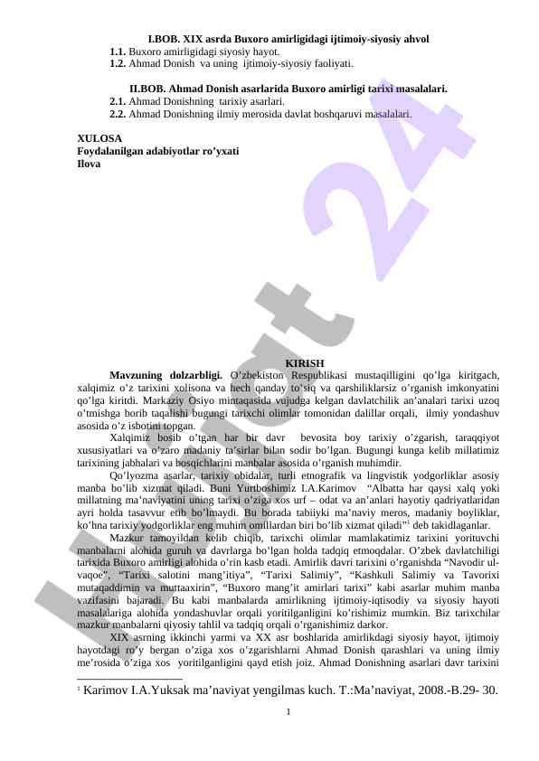 Xix asrda buxoro amirligidagi ijtimoiy-siyosiy ahvol