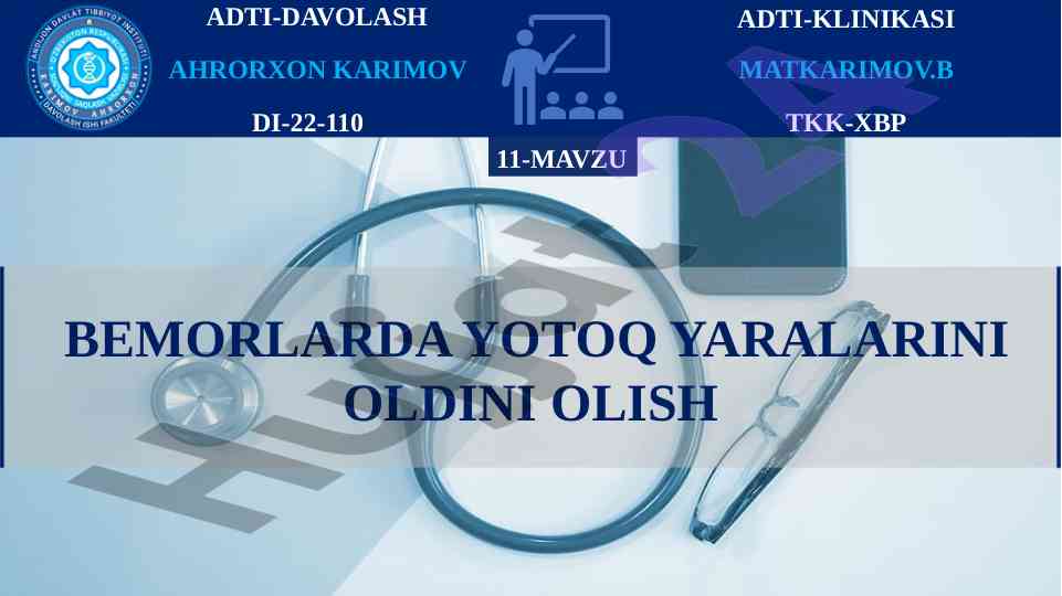 Yotoq yaralarini oldini olish uslublari