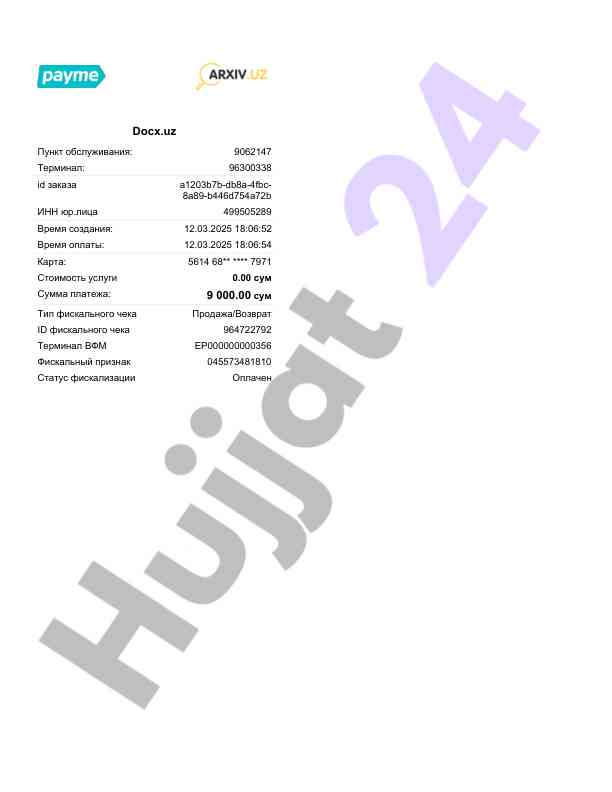 Statistik hisobotlar va fiskalizatsiya tahlili