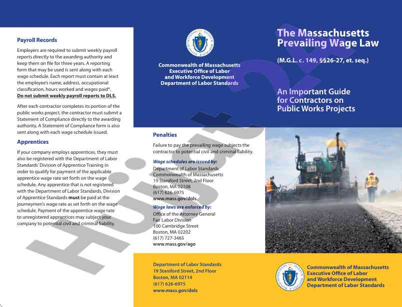 Understanding massachusetts prevailing wage law guidelines