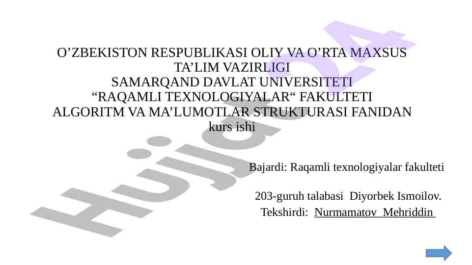 Deykstra algoritimi va eng qisqa masofa topish