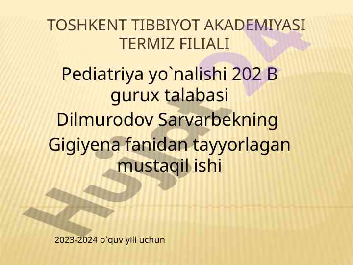 Shamollar gulini tuzish va foydalanish bo'yicha ish