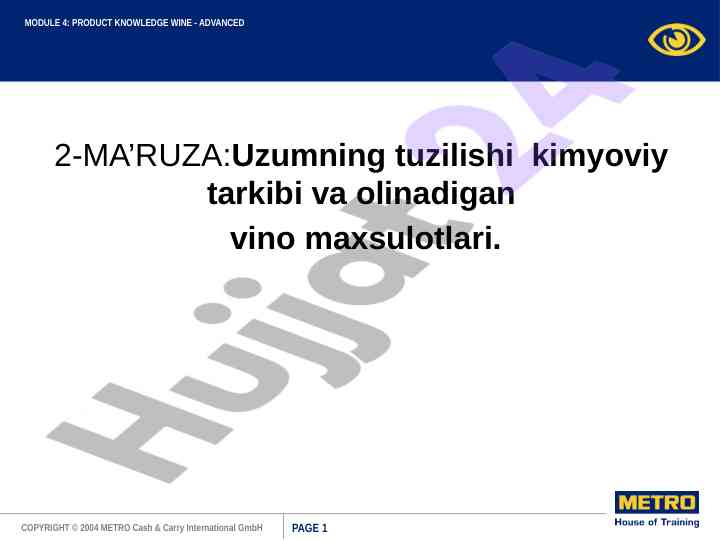 Uzumning tuzilishi va kimyoviy tarkibi
