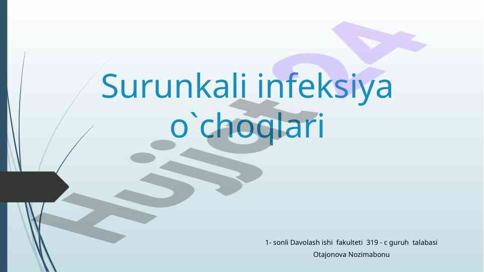 Bolalardagi Surunkali Infeksiyalar Tahlili