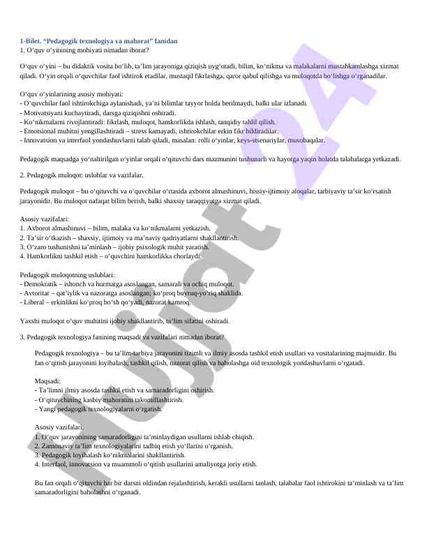 O‘quv o‘yinlari va pedagogik muloqot uslublari