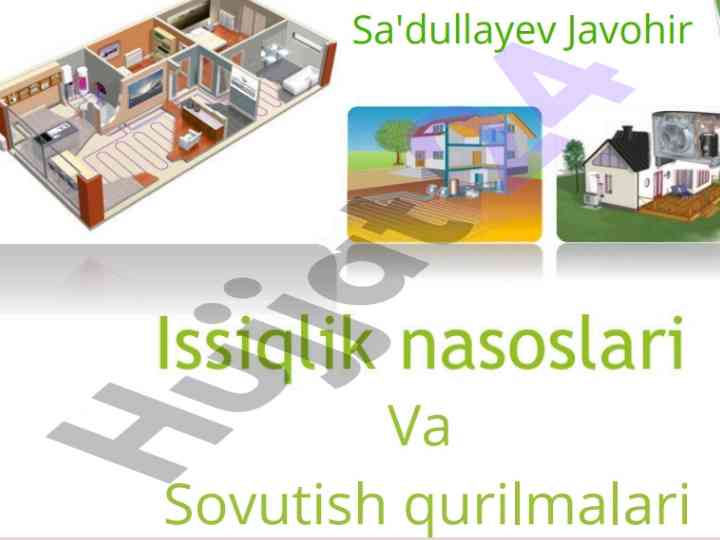Sovutish qurilmalari va issiqlik nasoslari tahlili
