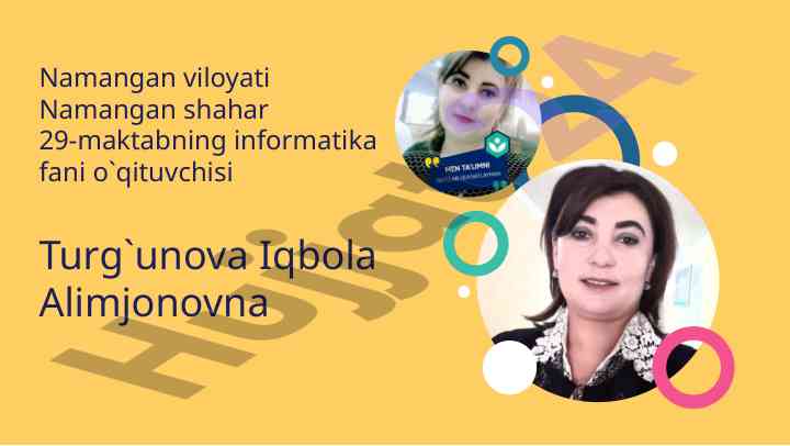 Interaktiv web sahifalar haqida dars ishlanmasi