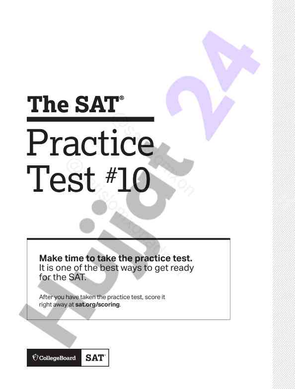 Sat practice test preparation guide
