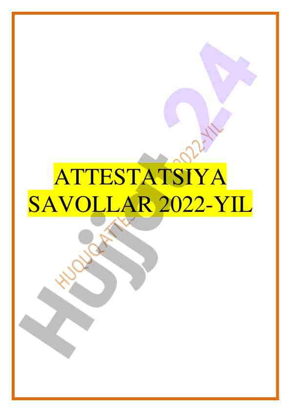 Davlat faoliyatining asosiy yo'nalishlari 2022