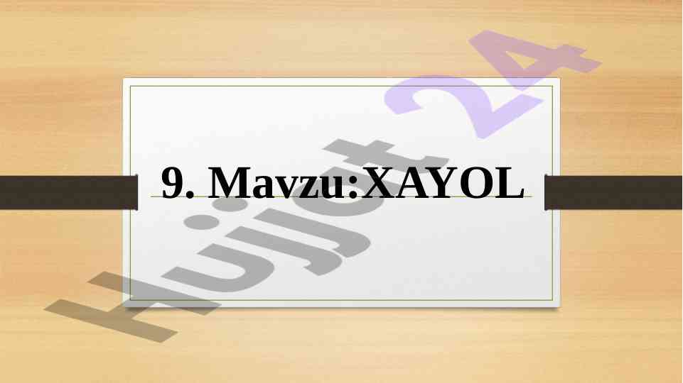 Xayol fiziologiyasi va ijodkorlik jarayonlari