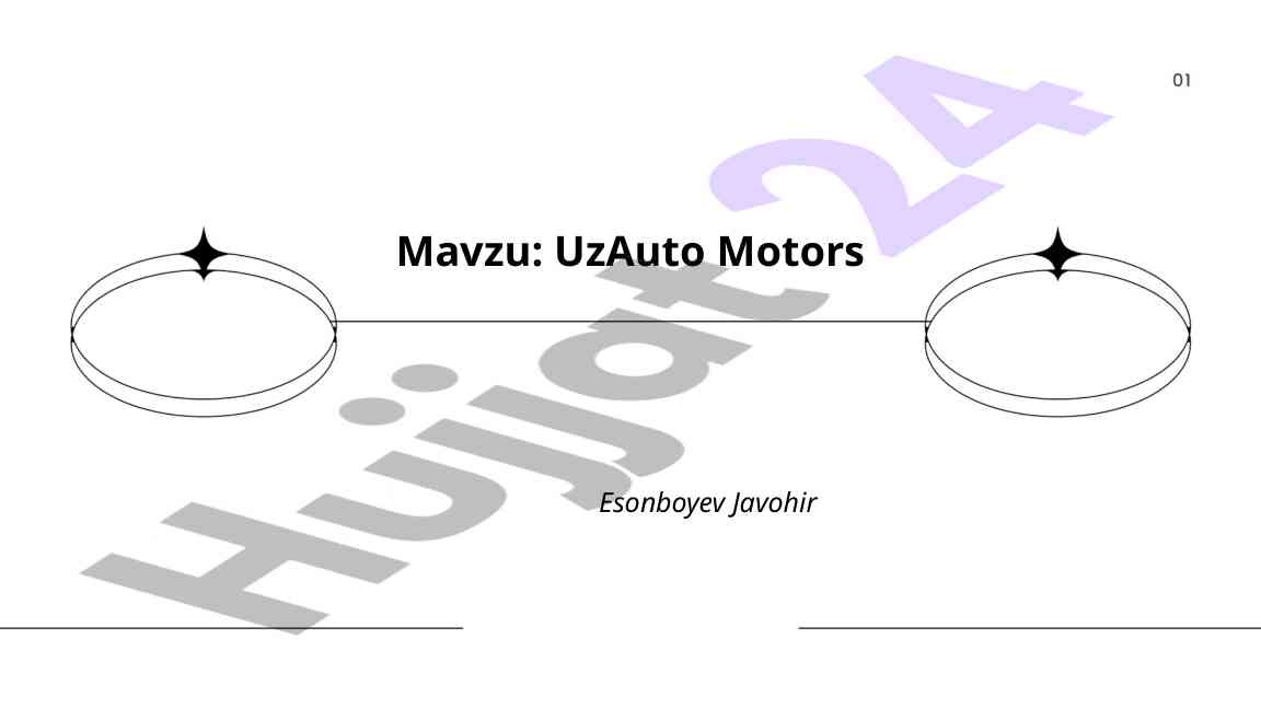 Uzauto motors tarixi va avtomobil modellarini o'rganish