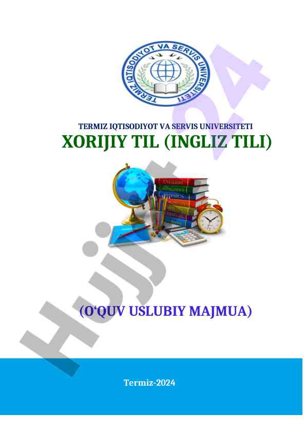 Xorijiy til (ingliz tili) o‘quv usuliy majmua