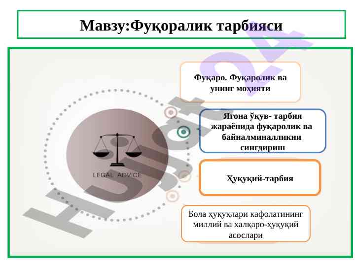 Fuqarolik tarbiyasi va uning mohiyati